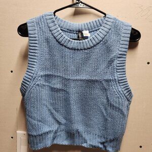 Cropped Baby Blue Vest